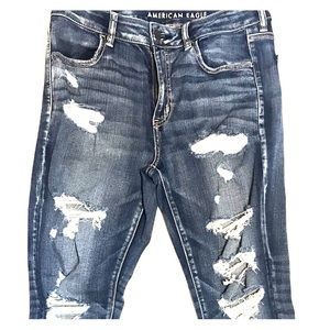 High-rise jegging crop